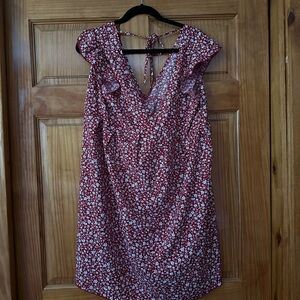 SHEIN Red Floral Backless dressWhite & Blue Backless 
Red, White and Blue